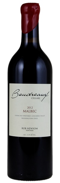 2012 Boudreaux Cellars Gamache Vineyard Malbec, 750ml