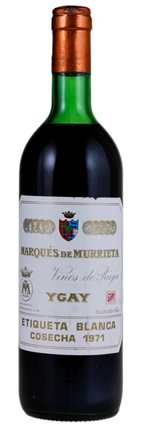 1971 Marques de Murrieta Ygay Rioja Etiqueta Blanca, 750ml