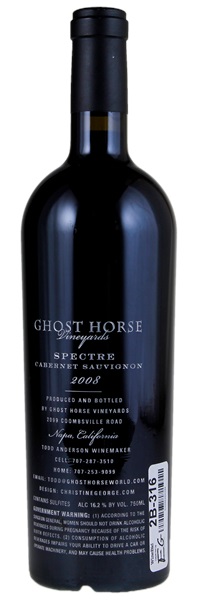 2008 Ghost Horse Vineyard Spectre Cabernet Sauvignon, 750ml