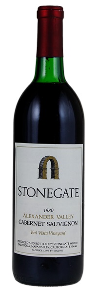 1980 Stonegate Vail Vista Vineyard Cabernet Sauvignon, 750ml