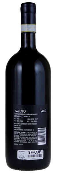 2012 Roberto Voerzio Sarmassa di Barolo, 1.5ltr