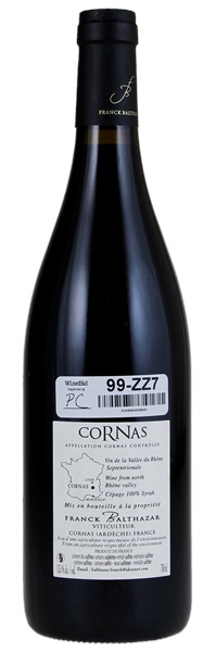 2018 Franck Balthazar Cornas Les Chaillot, 750ml
