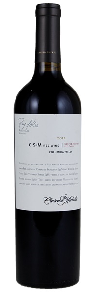 2010 Chateau Ste. Michelle Red Mountain Limited Release CSM, 750ml