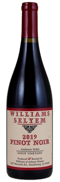 2019 Williams Selyem Savoy Vineyard Pinot Noir, 750ml