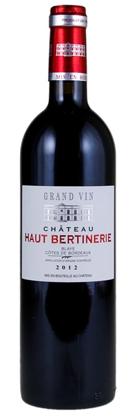 2012 Château Haut Bertinerie Blaye Côtes de Bordeaux, 750ml