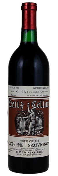 1980 Heitz Bella Oaks Vineyard Cabernet Sauvignon, 750ml