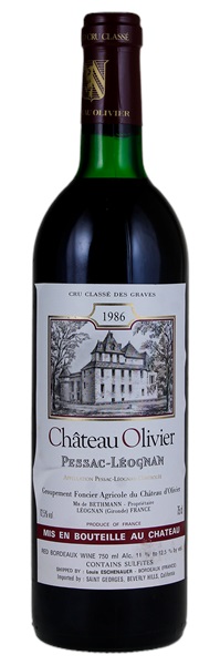 1986 Château Olivier, 750ml