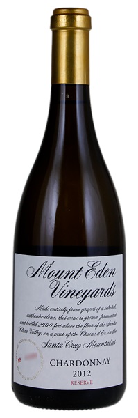 2012 Mount Eden Estate Chardonnay Reserve, 750ml