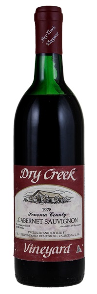 1978 Dry Creek Vineyard Cabernet Sauvignon, 750ml