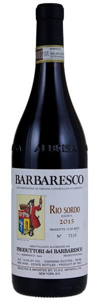 2015 Produttori del Barbaresco Barbaresco Rio Sordo Riserva, 750ml