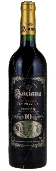 2001 Anciano Tempranillo 10 Years Gran Reserva, 750ml