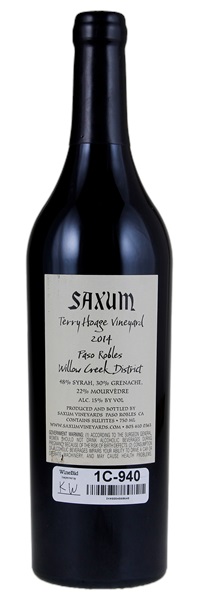 2014 Saxum Terry Hoage Vineyard, 750ml