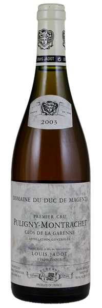 2003 Louis Jadot Domaine du Duc de Magenta Puligny Montrachet Clos de la Garenne, 750ml