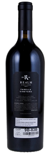 2014 Realm Farella Vineyard Red Wine, 750ml