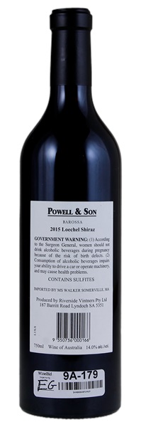 2015 Powell & Son Loechel Shiraz, 750ml