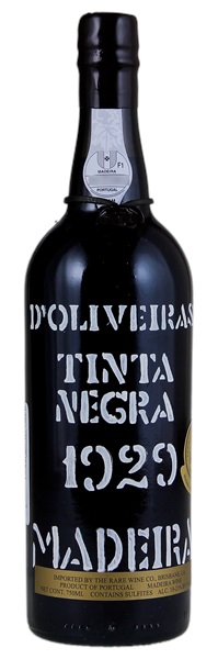 1929 D'Oliveiras Tinta Negra Frasqueira Madeira, 750ml