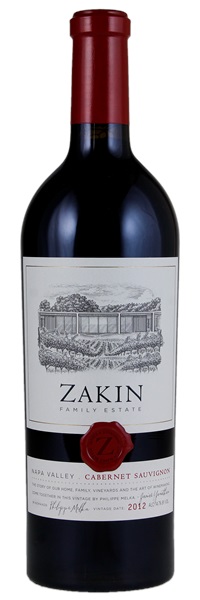 2012 Zakin Family Estate Cabernet Sauvignon, 750ml