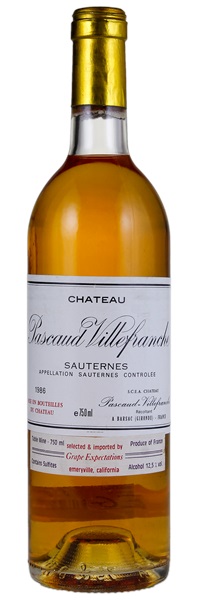 1986 Château Pascaud Villefranche, 750ml
