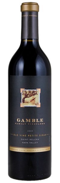 2009 Gamble Family Vineyards Old Vine Petite Sirah, 750ml