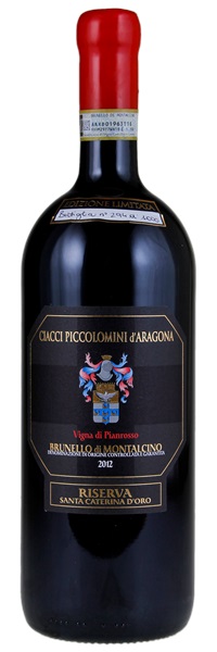 2012 Ciacci Piccolomini d'Aragona Brunello di Montalcino Vigna Pianrosso Riserva, 1.5ltr