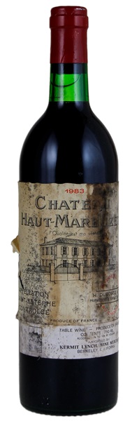 1983 Château Haut-Marbuzet, 750ml