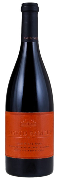 2006 David Family Wines Gary's/ Pisoni Santa Lucia Highlands Pinot Noir, 750ml