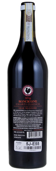 2016 Barone Ricasoli Chianti Classico Gran Selezione Roncicone, 750ml