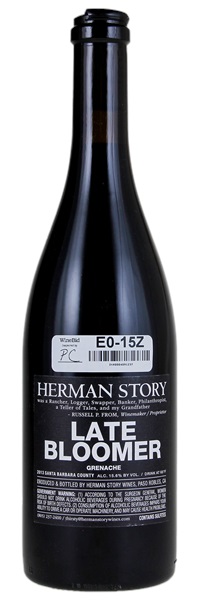 2013 Herman Story Late Bloomer Grenache, 750ml