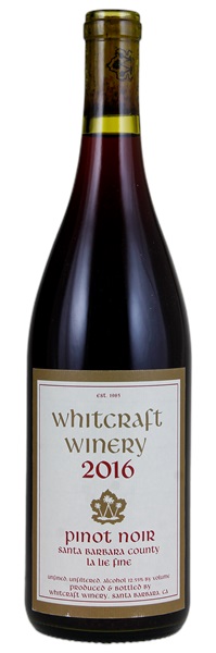 2016 Whitcraft Cuvee Viticole La Lie Fine Pinot Noir, 750ml