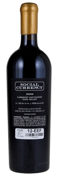 2020 Dakota Shy Social Currency Cabernet Sauvignon, 750ml
