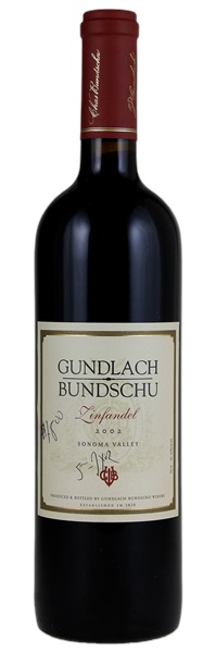 2002 Gundlach Bundschu Zinfandel, 750ml