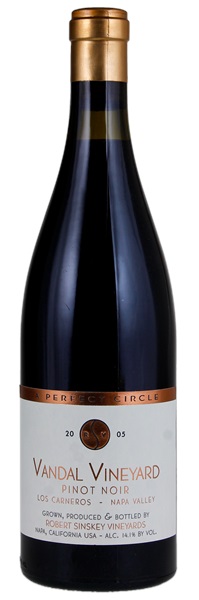 2005 Robert Sinskey A Perfect Circle Vandal Vineyard Pinot Noir, 750ml