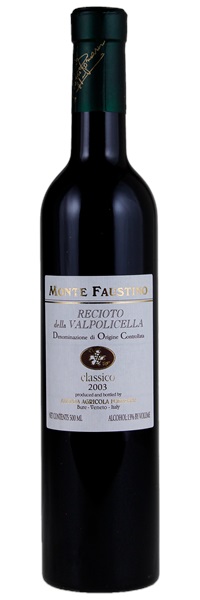 2003 Monte Faustino Recioto della Valpolicella Classico, 500ml