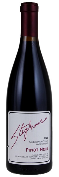 2006 Stephen's Cellar And Winery Moore Vineyard Pinot Noir, 750ml