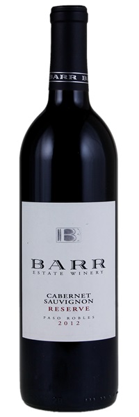 2012 Barr Estate Winery Reserve Cabernet Sauvignon, 750ml