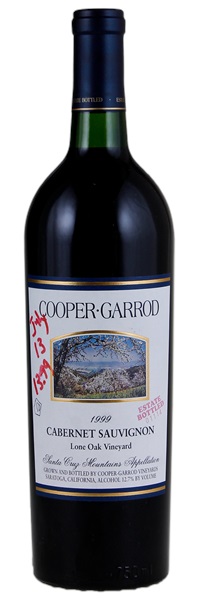 1999 Cooper Garrod Lone Oak Vineyard Cabernet Sauvignon, 750ml
