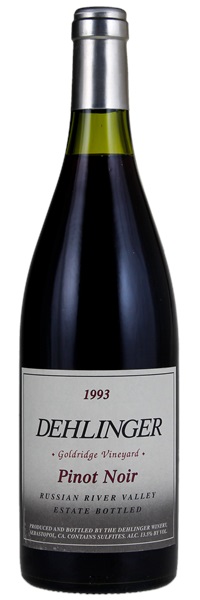 1993 Dehlinger Goldridge Vineyard Pinot Noir, 750ml
