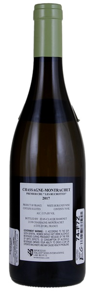 2017 Jean-Claude Ramonet Chassagne-Montrachet Les Ruchottes, 750ml