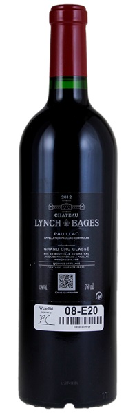 2012 Château Lynch-Bages, 750ml