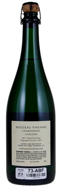 2017 Under the Wire Brosseau Vineyard Sparkling Chardonnay, 750ml