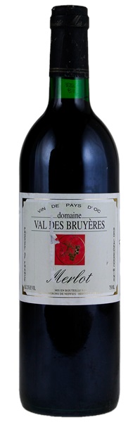 N.V. Val des Bruyères Vin de Pays d'Oc Merlot, 750ml