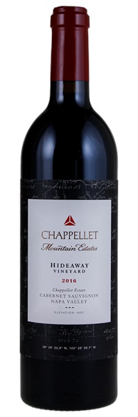2016 Chappellet Vineyards Mountain Estates Hideaway Cabernet Sauvignon, 750ml