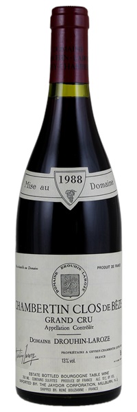 1988 Domaine Drouhin-Laroze Chambertin Clos de Beze, 750ml