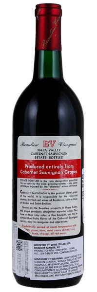1968 Beaulieu Vineyard Cabernet Sauvignon, 750ml