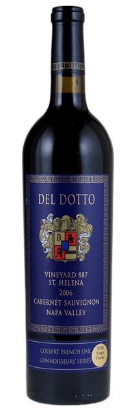 2006 Del Dotto Connoisseurs' Series Vineyard 887 Colbert French Oak D254 Single Cluster Cabernet Sauvignon, 750ml