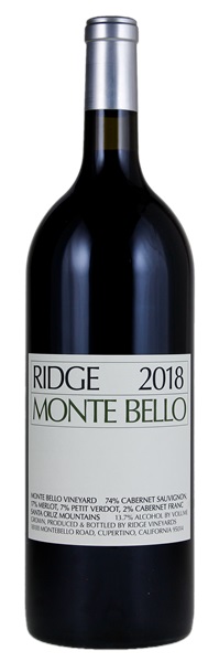 2018 Ridge Monte Bello, 1.5ltr