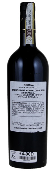 2006 Il Poggione Brunello di Montalcino Riserva, 750ml