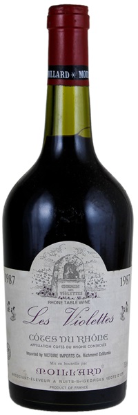 1987 Moillard (negociant) Côtes du Rhône Les Violettes, 750ml