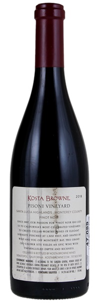 2018 Kosta Browne Pisoni Vineyard Pinot Noir, 750ml