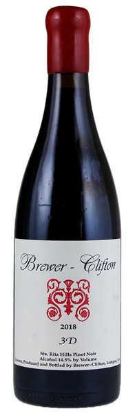 2018 Brewer-Clifton 3-D Pinot Noir, 750ml